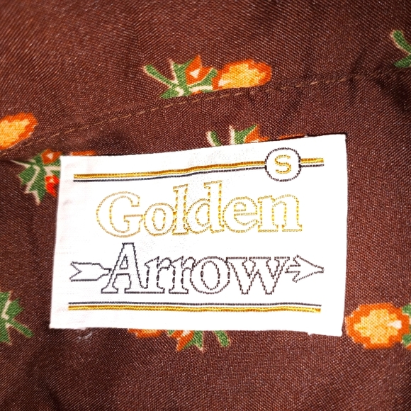 1960s golden arrow button up. Sz s - Picture 7 of 7